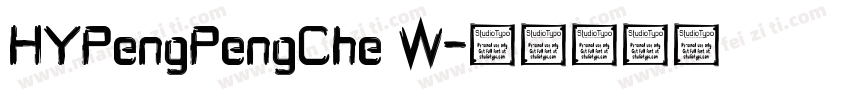 HYPengPengChe W字体转换
